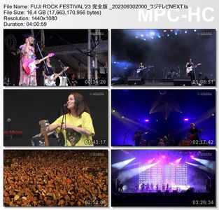 [TV-Variety] FUJI ROCK FESTIVAL'23 DAY2 完全版 (フジテレビNEXT 2023.09.30)