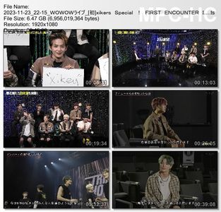 [TV-Variety] xikers Special! FIRST ENCOUNTER IN JAPAN (WOWOW Live 2023.11.23)