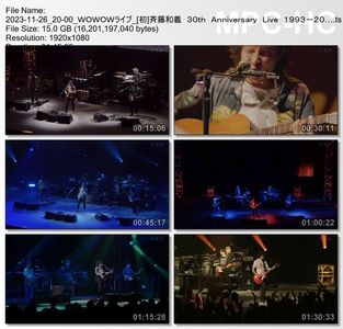 [TV-Variety] 斉藤和義 30th Anniversary Live 1993-2023 30<31 ~これからもヨロチクビーム~ (WOWOW Live 2023.11.26)