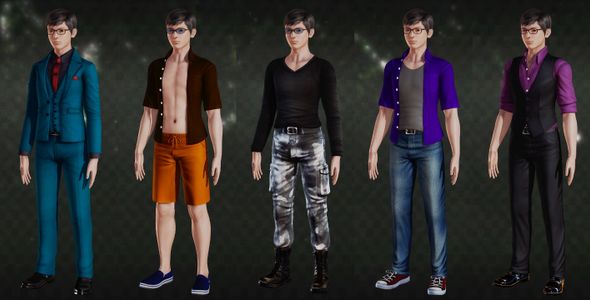MALE CLOTHES VARIATIONS