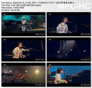 [TV-Variety] TOMOO LIVE TOUR 2023 "Walk on the Keys" (MTV 2024.02.13)