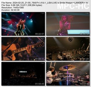 [TV-Variety] LiSA LiVE is Smile Always ~LANDER~ (TBS Channel 1 2024.02.25)