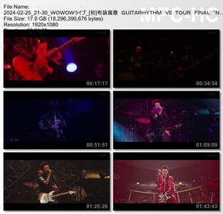[TV-Variety] 布袋寅泰 GUITARHYTHM VII TOUR FINAL "Never Gonna Stop!" (WOWOW Live 2024.02.25)