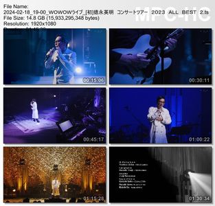 [TV-Variety] 徳永英明 コンサートツアー 2023 ALL BEST 2 (WOWOW Live 2024.02.18)