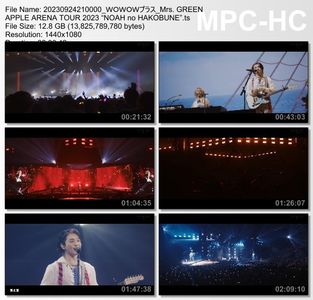 [TV-Variety] Mrs. GREEN APPLE ARENA TOUR 2023 "NOAH no HAKOBUNE" (WOWOW Plus 2023.09.24)